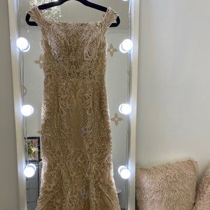 Ellie Wilde long gold dress